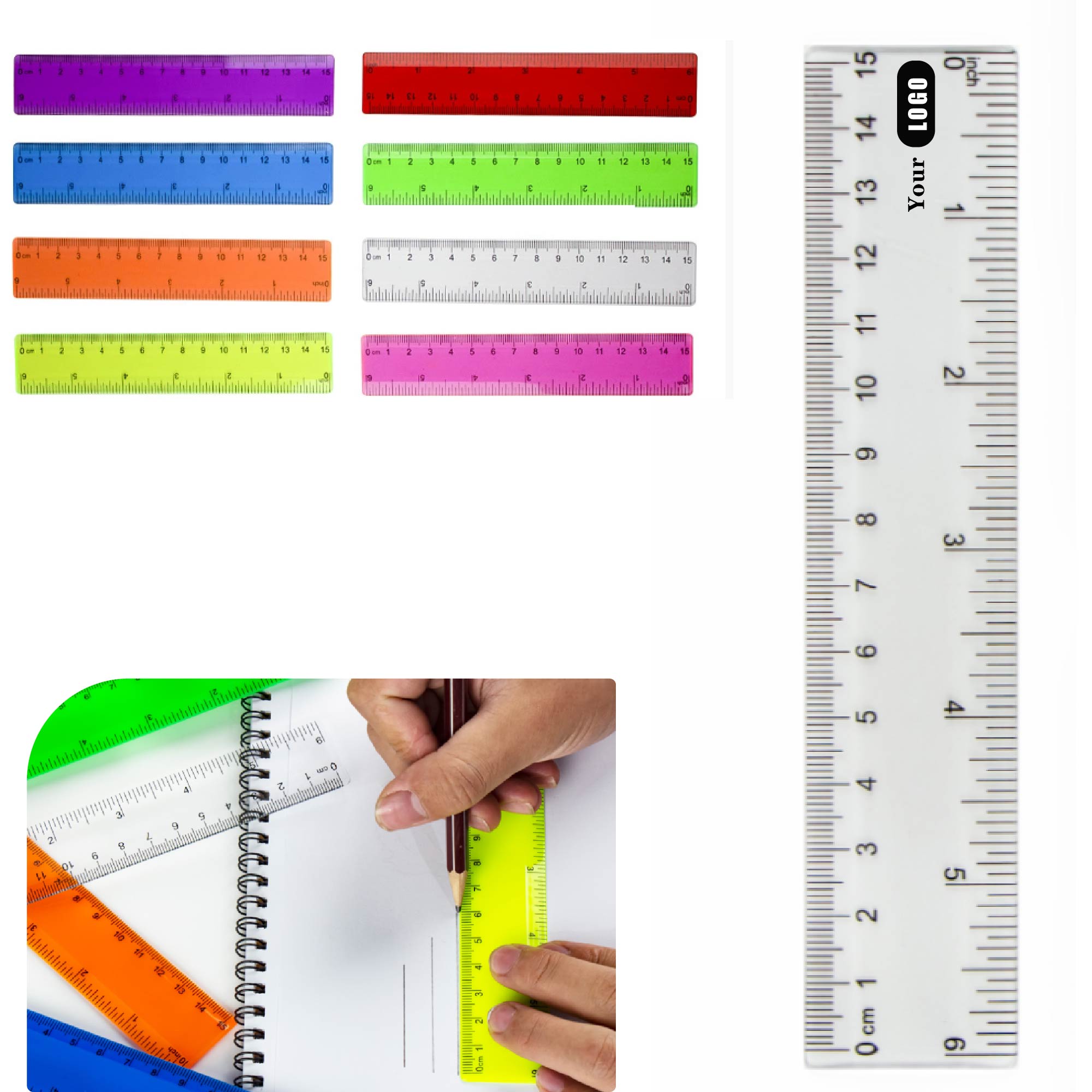 MOQ 10 pcs School Ruler 2