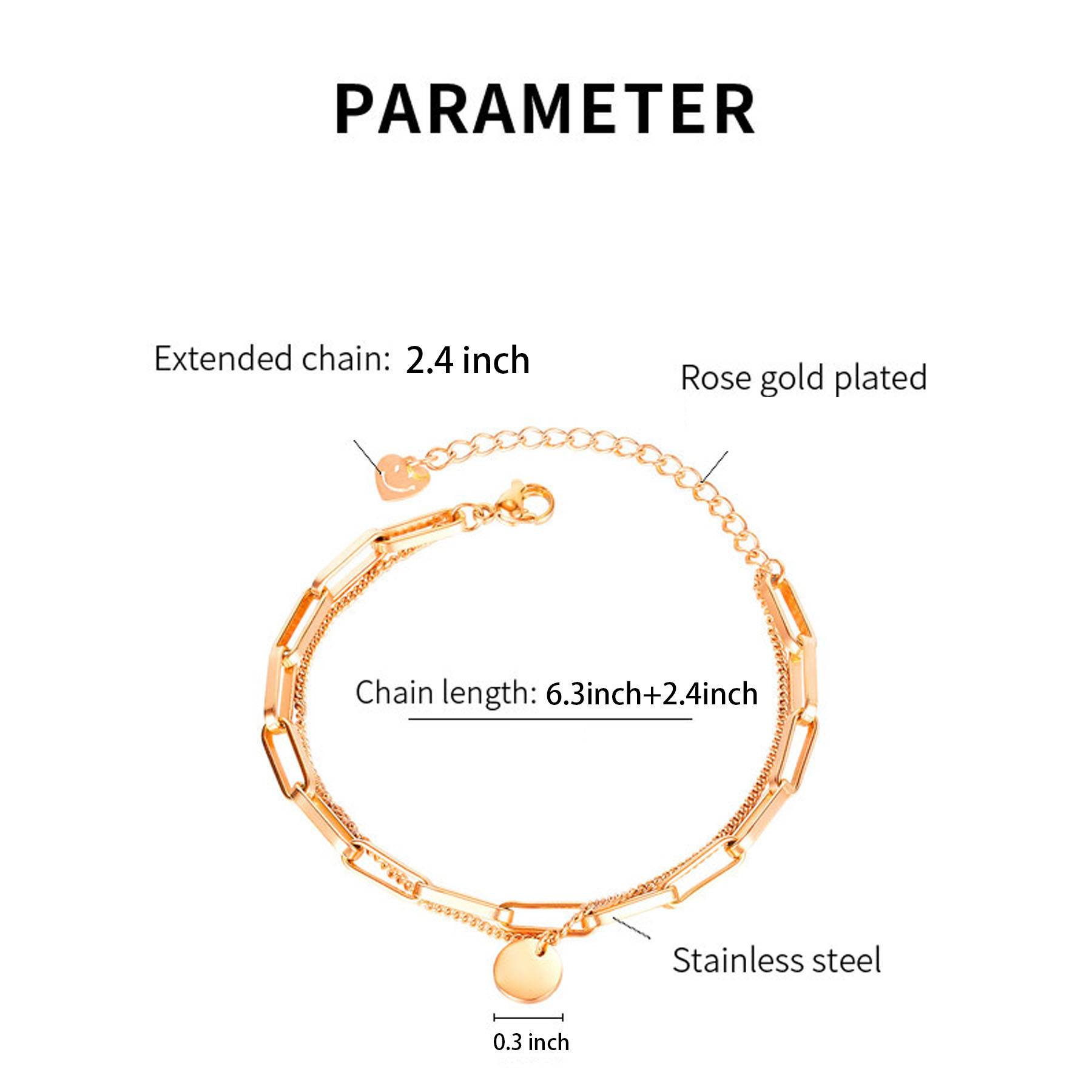 Stainless steel double-layer bracelet 5
