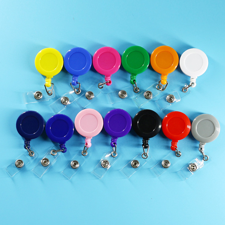 Round Retractable Badge Reel & Badge Holder 4