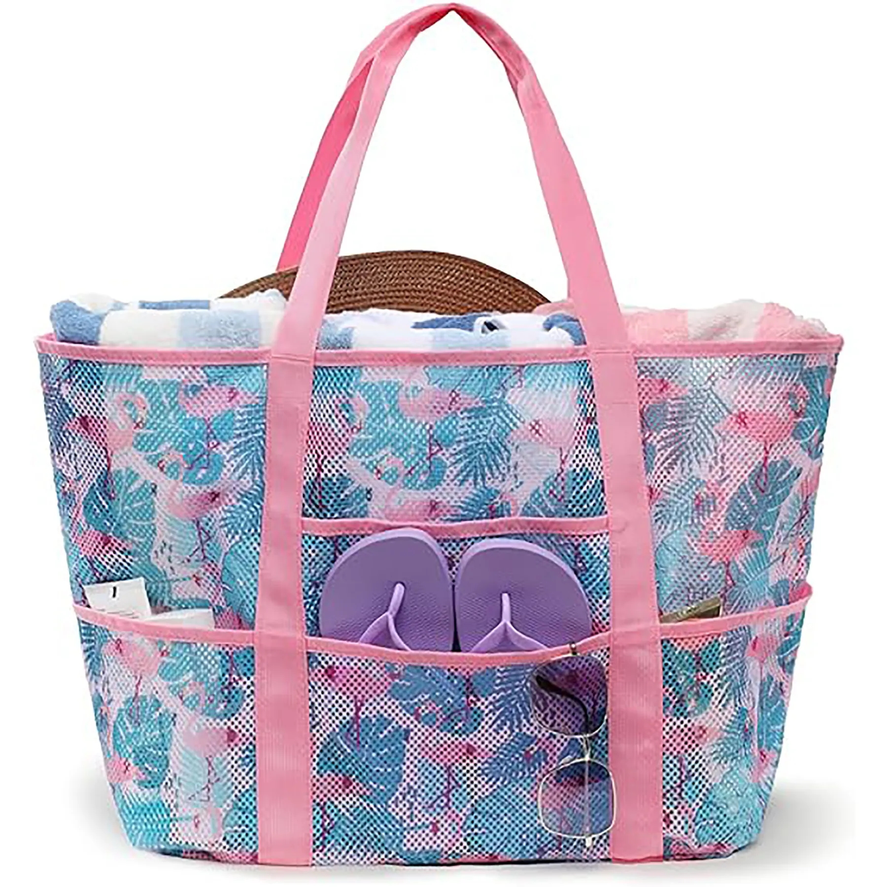 Extra Large Mesh Beach Bag, custom tote bag with logo imprint 5