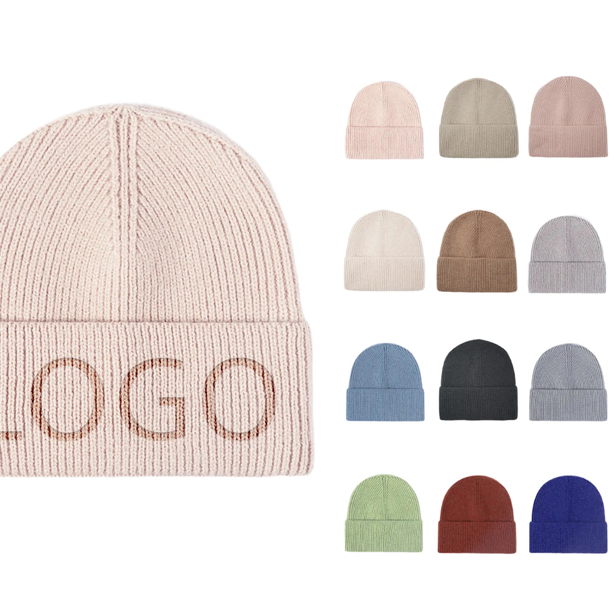 Acrylic Fibres Knitted Hat