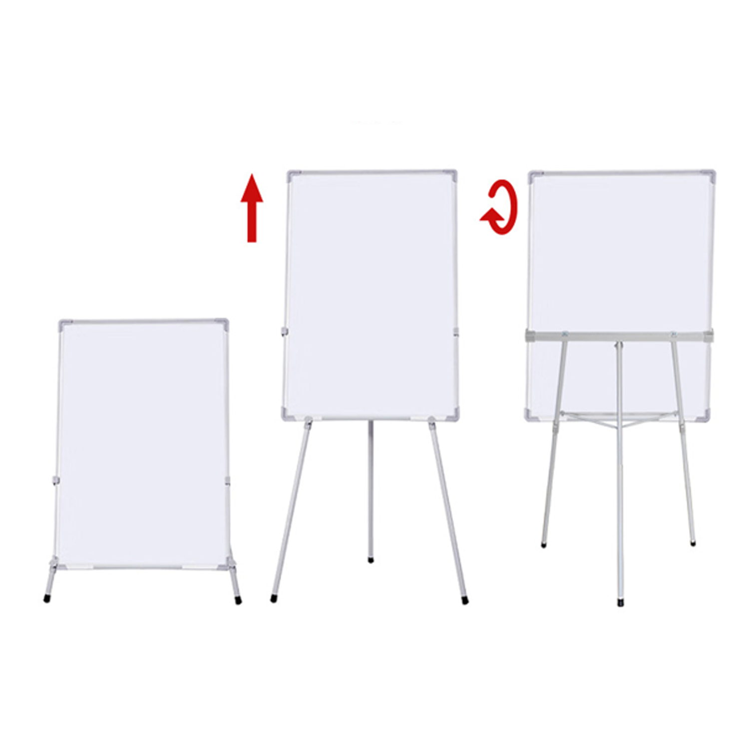 Whiteboard with three-legged display easels 3