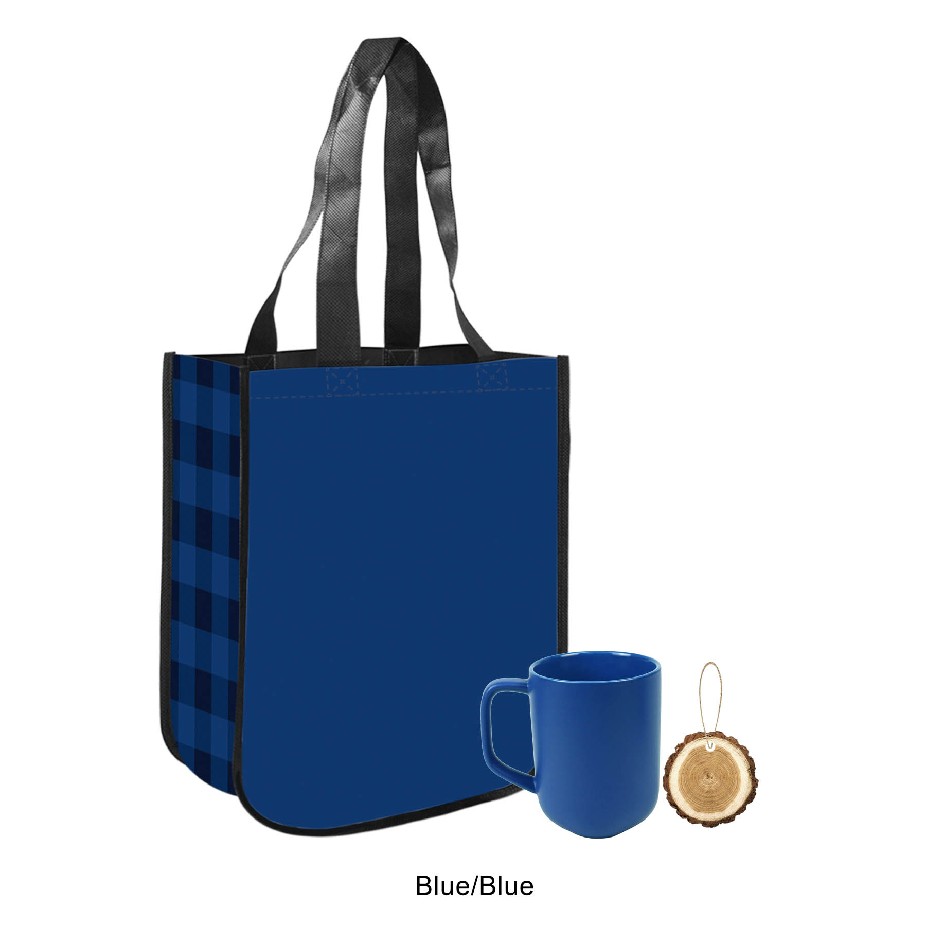 Buffalo Plaid Christmas 3" Trunk Design Ornament Gift Set 13