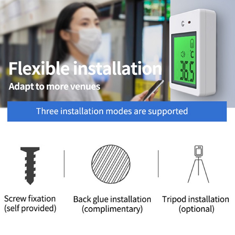 Intelli-Meter Touchless Wall Mount Infrared Thermometer 2