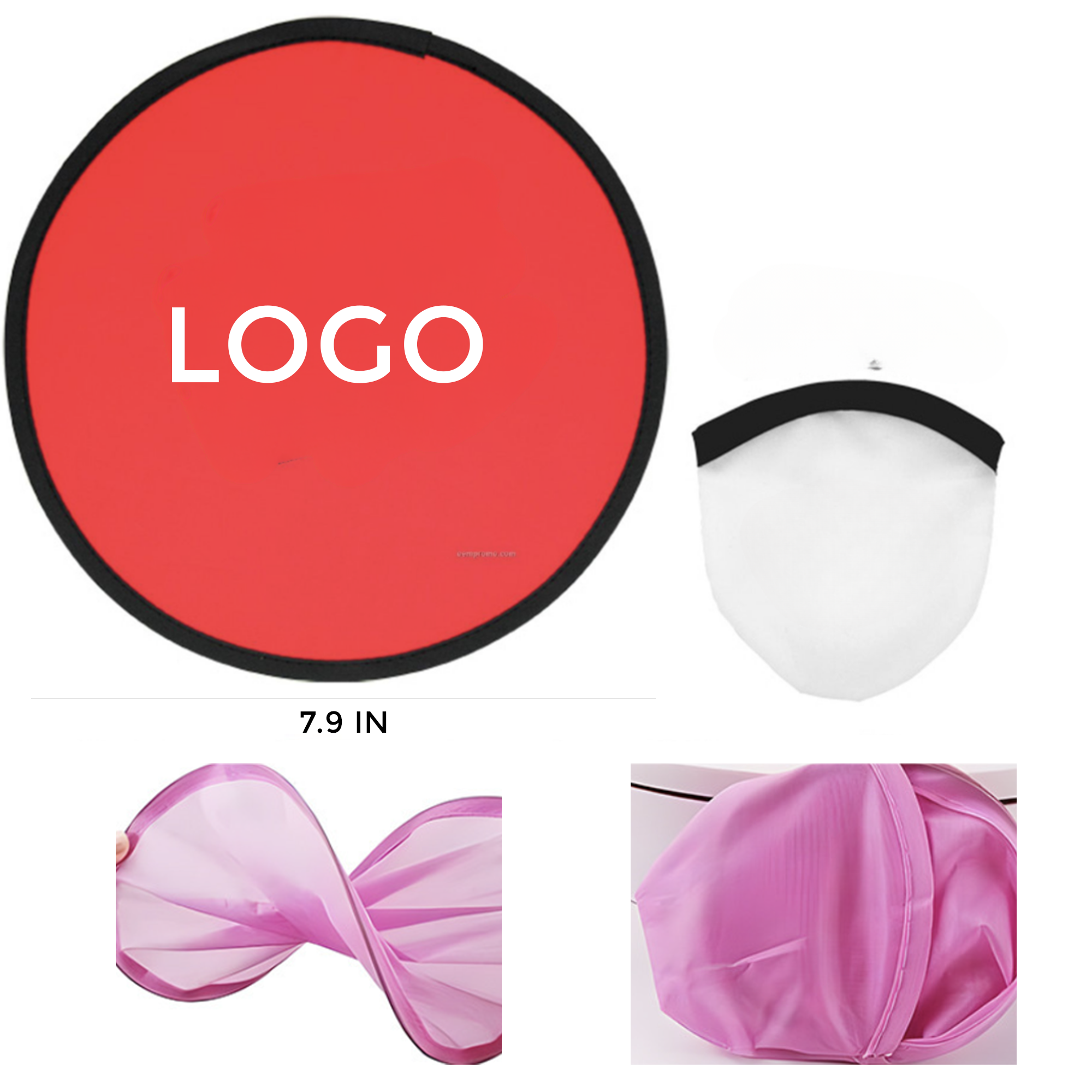 Durable Folding Polyester Fan 2