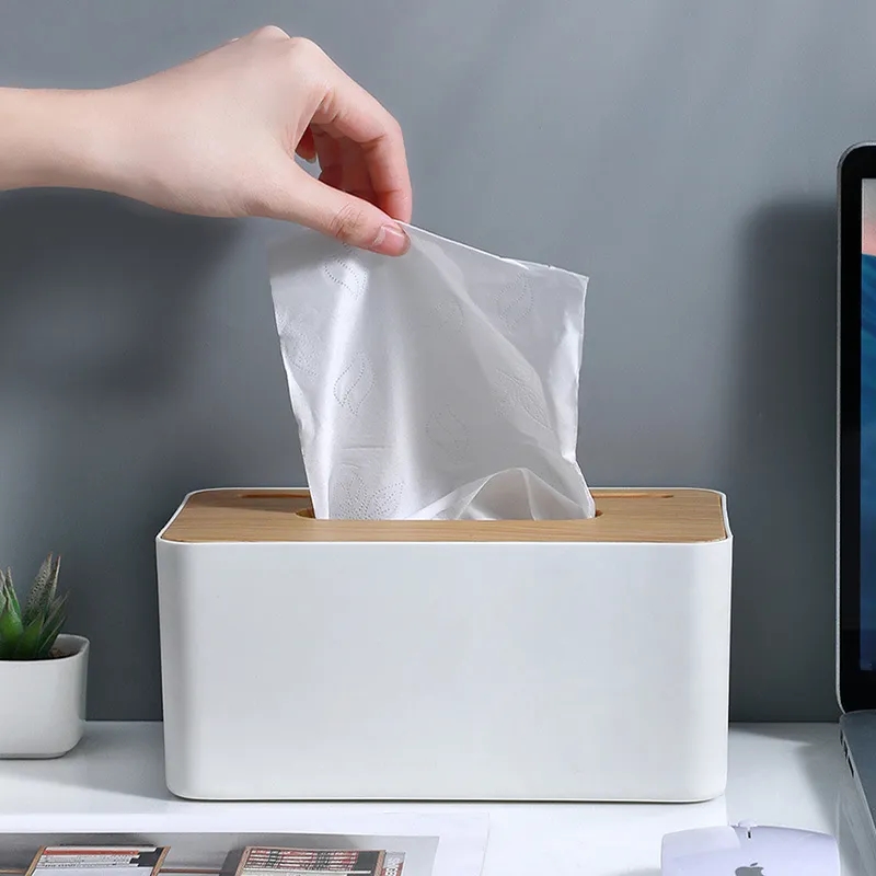 Wood Tissue Box 4