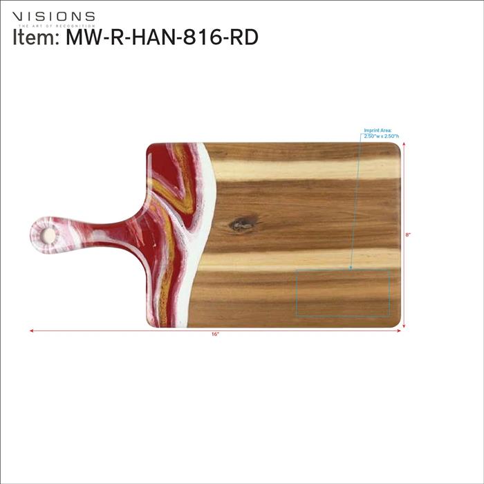 Medium Rectangle Acacia Board With Handle 12