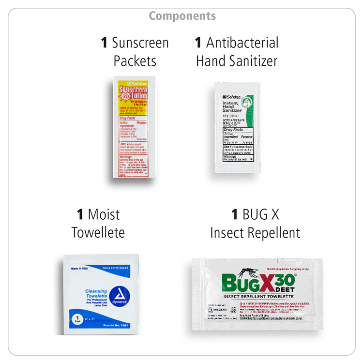 'Stay Safe Kit' 4 Piece Insect Repellent Kit in Zipper Pouch 18