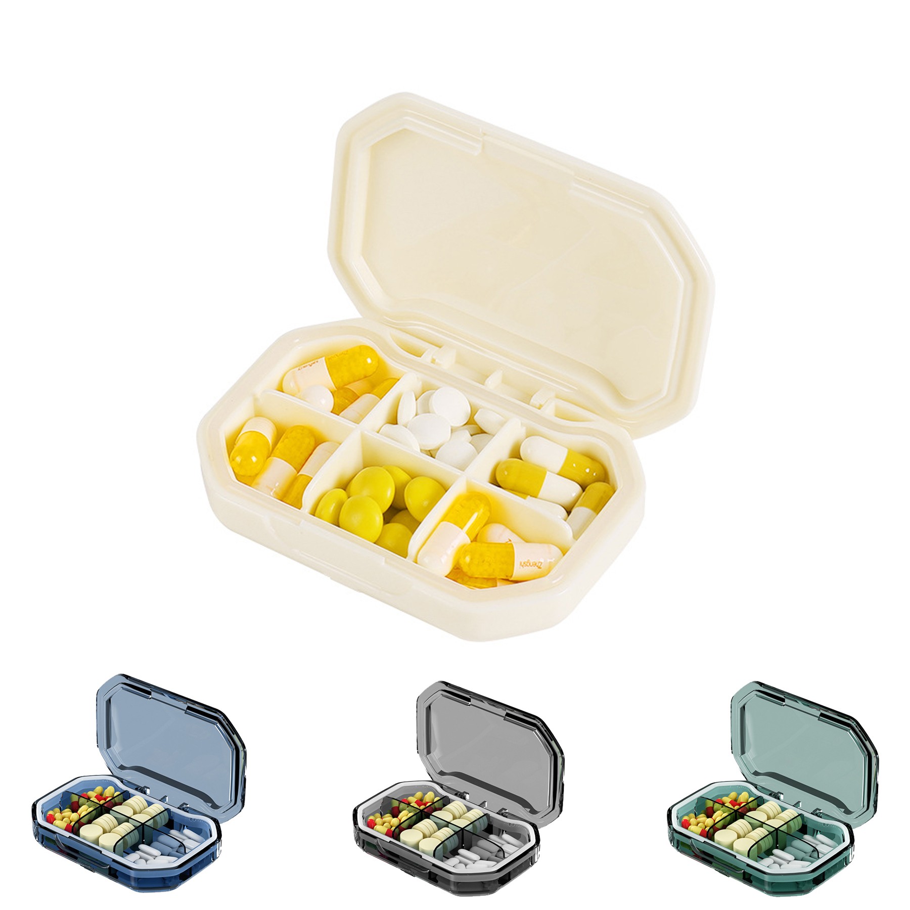 Travel Pill Case Medicine and Vitamin Organizer 1