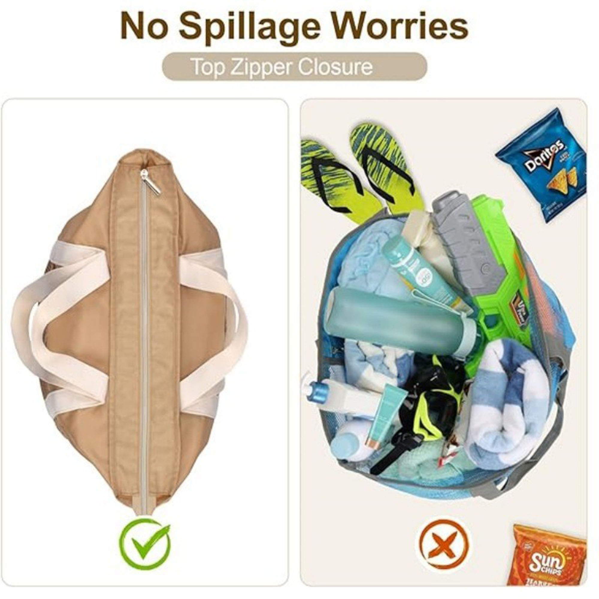 Waterproof & Sand-Proof Beach Tote Bag 3