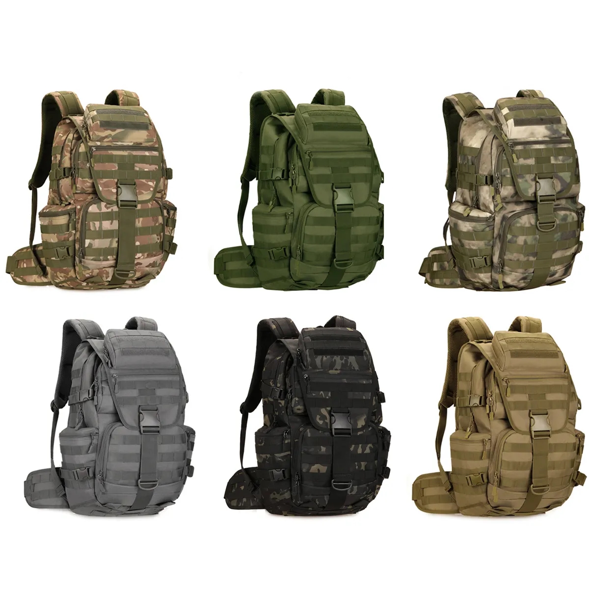 50L Tactical Backpack Military Traval Laptop Out Hiking Bag 4