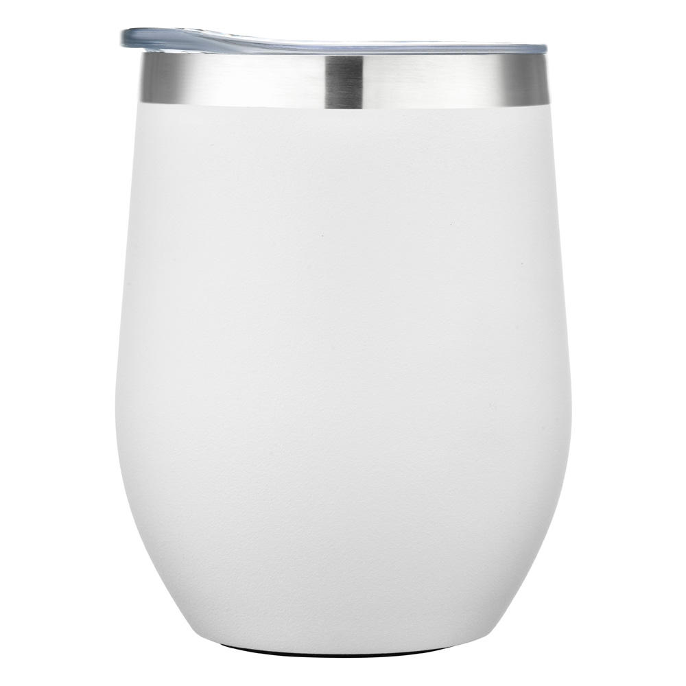 12oz. Stainless Steel Stemless Wine Tumbler with Sipping Lid 1