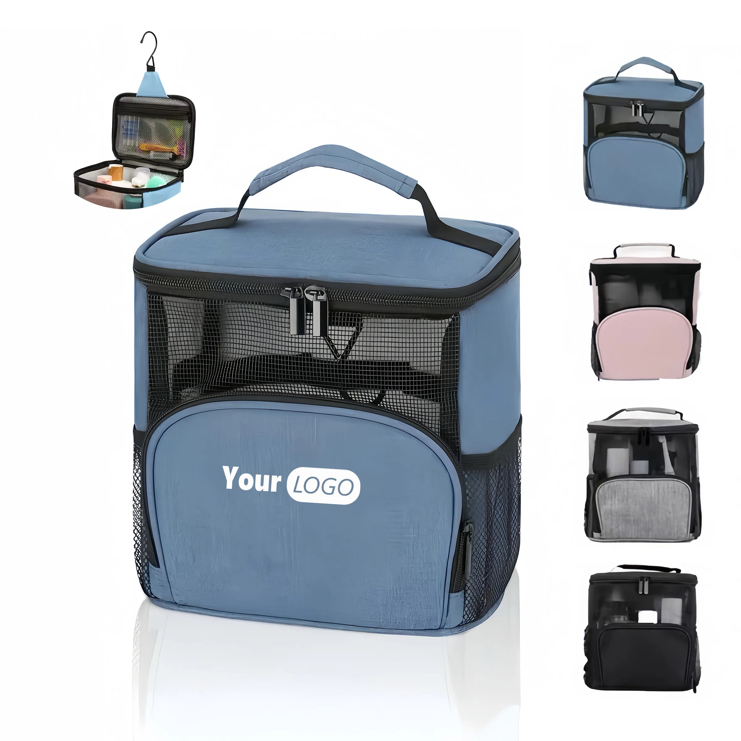 Oxford Portable Handheld Large Capacity Makeup Bag 4