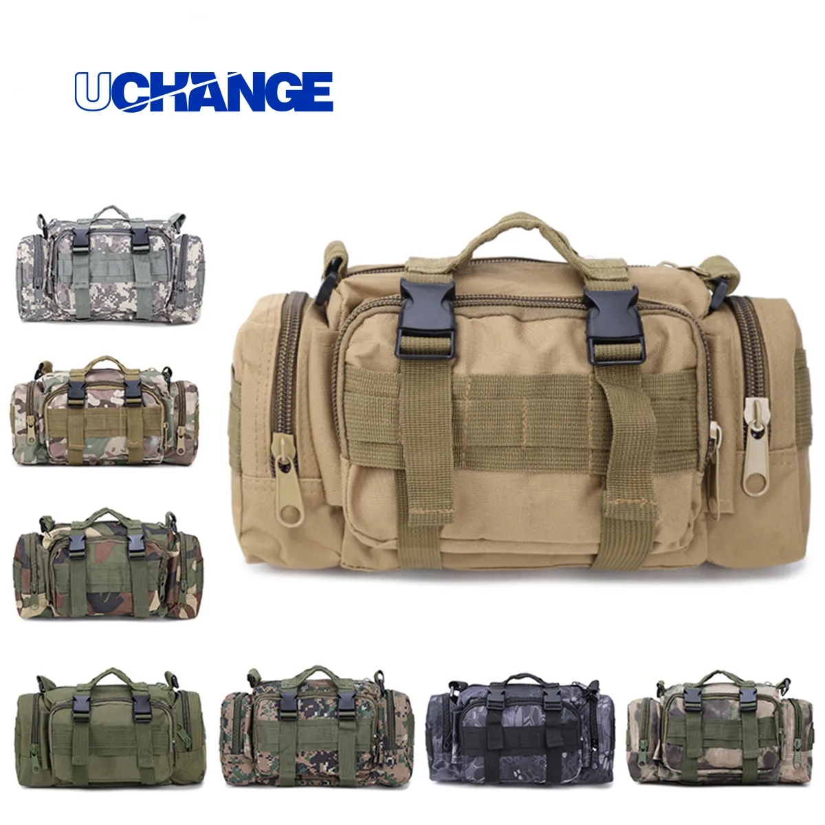 Tactical MOLLE Outdoor Waist Bag Crossbody Sling Bag Pack 6