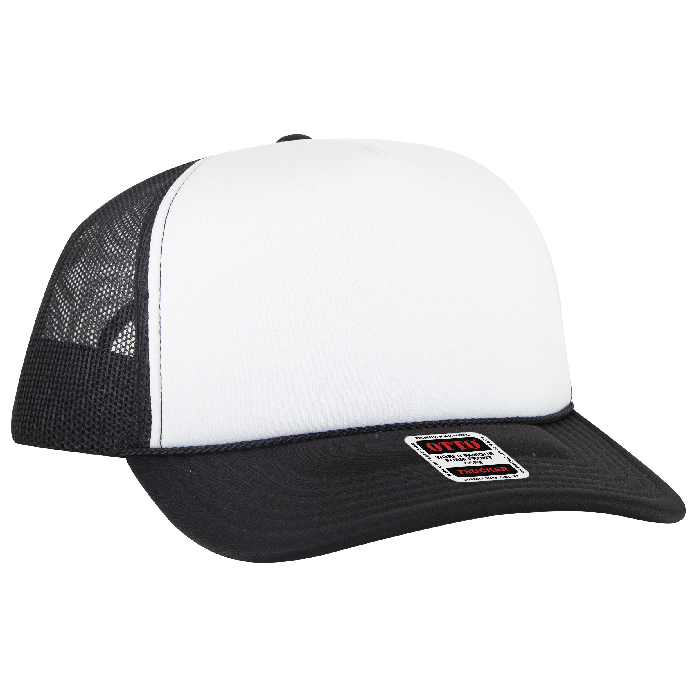 OTTO CAP® 5 Panel High Crown Mesh Back Trucker Hat 3