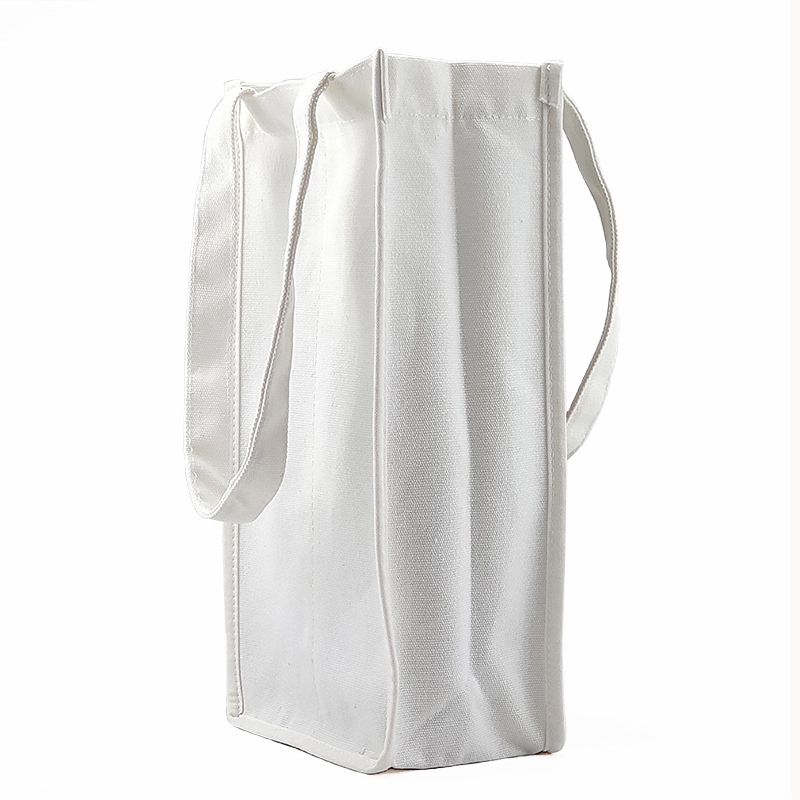 Promotion Two Bottle Canvas Wine Bags, custom tote bag with logo imprint 2