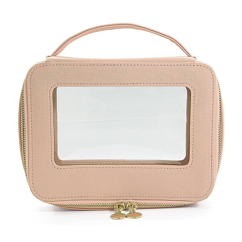 PU Leather Clear Portable Makeup Bag 6