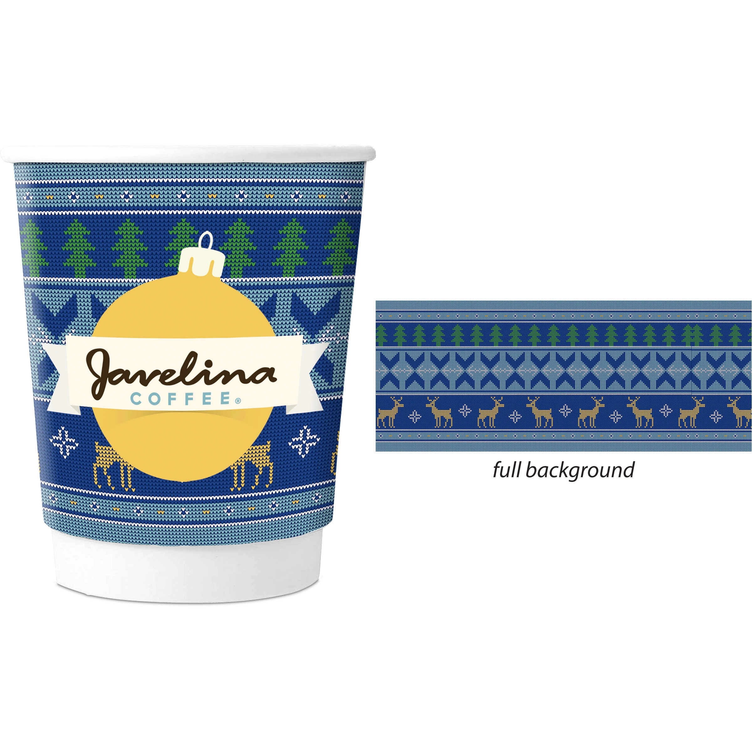 Holiday Themed 8 oz Double Wall Cup 6