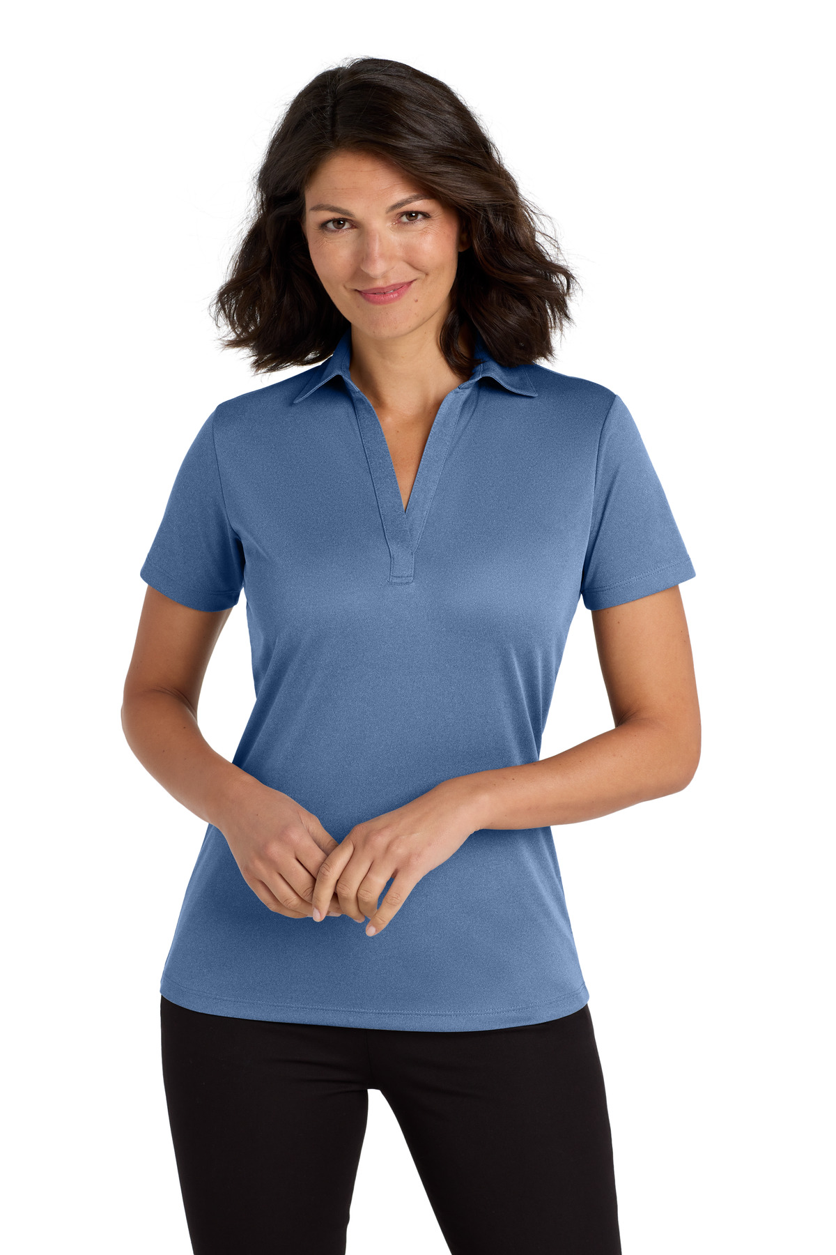 Port Authority Women's Heathered Silk Touch Performance Polo. LK542 55