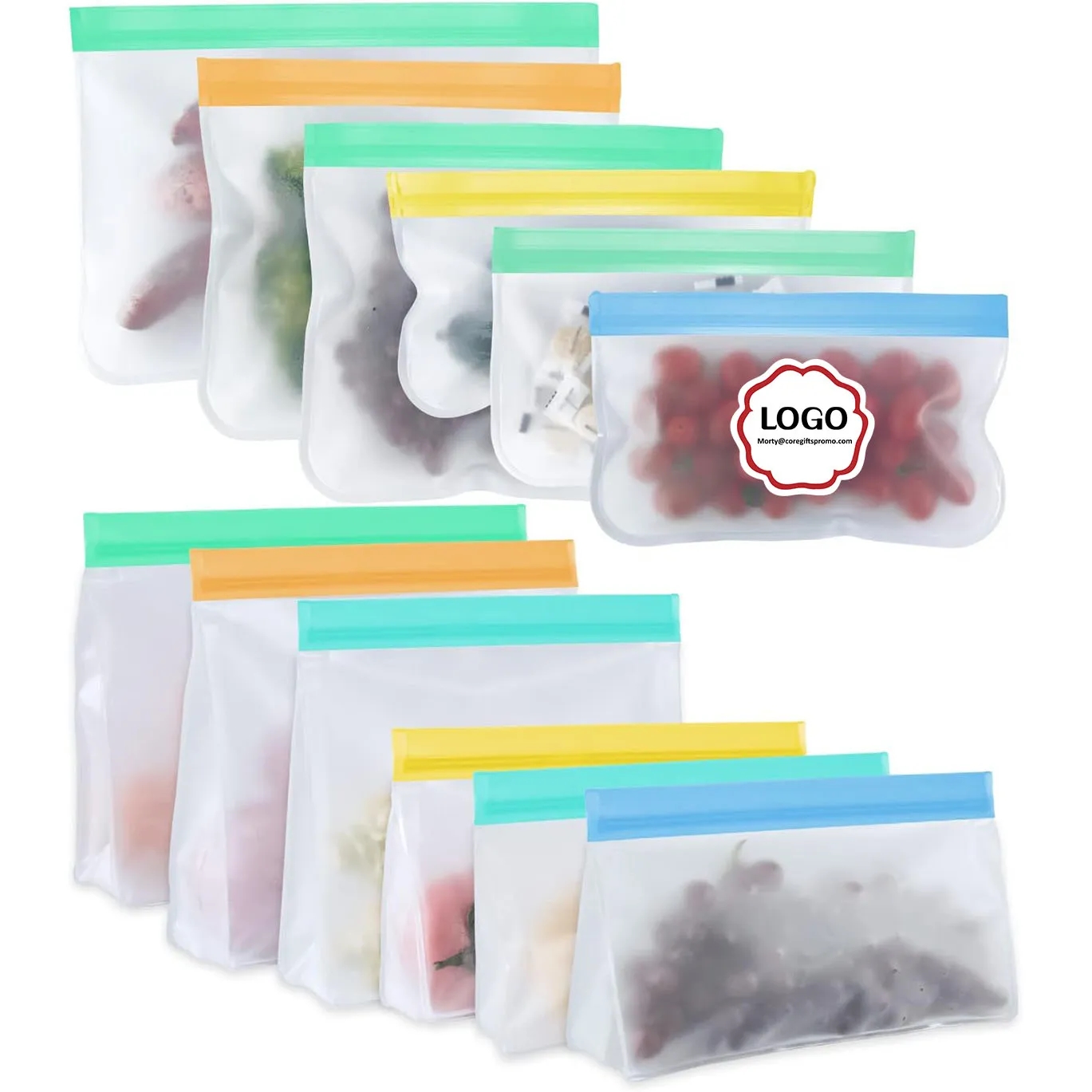 Reusable Storage Bags Stand Up 6
