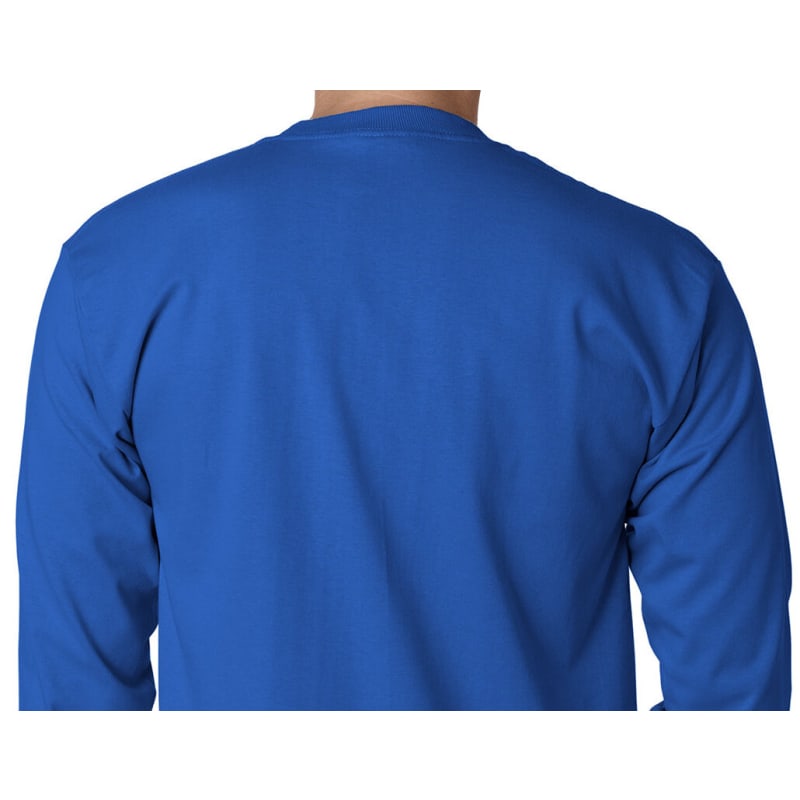 Bayside Adult 6.1 Oz., 100% Cotton Long Sleeve Pocket T-Shirt 11