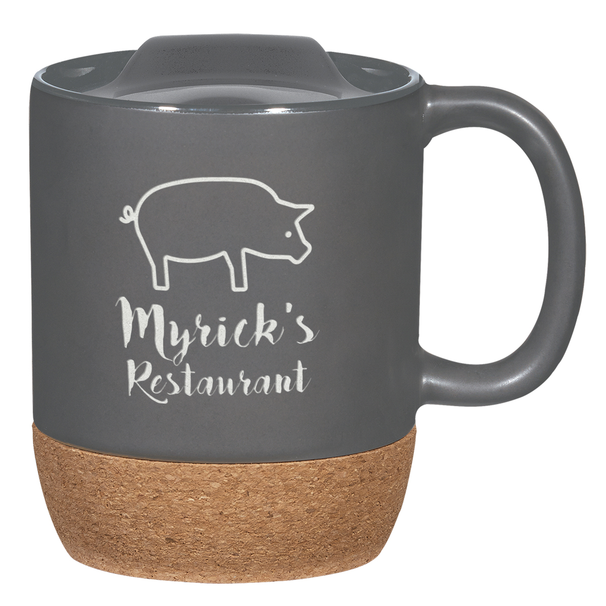 14 Oz. Cork Base Ceramic Mug 11