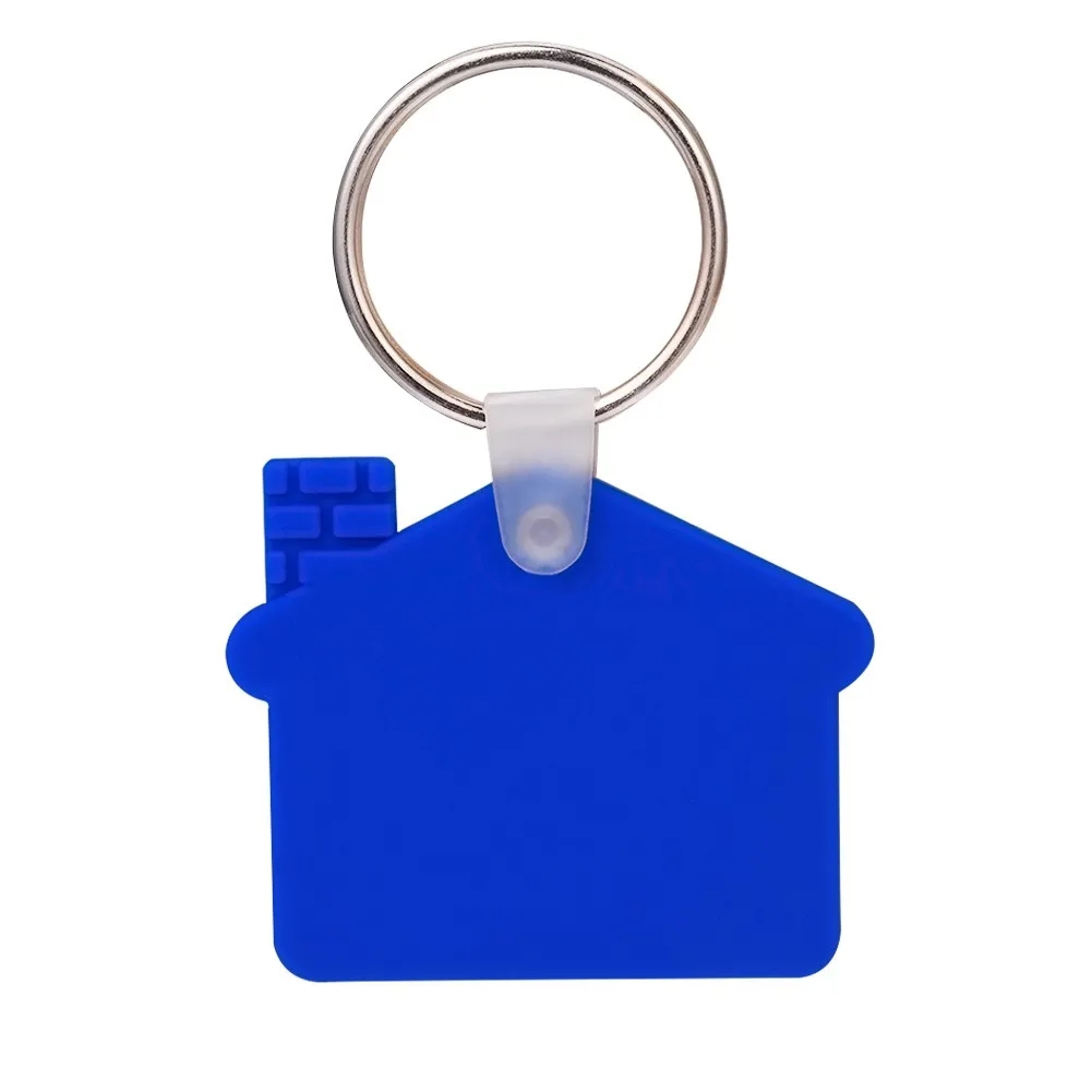 Custom House Shaped Silicone Keychain 8
