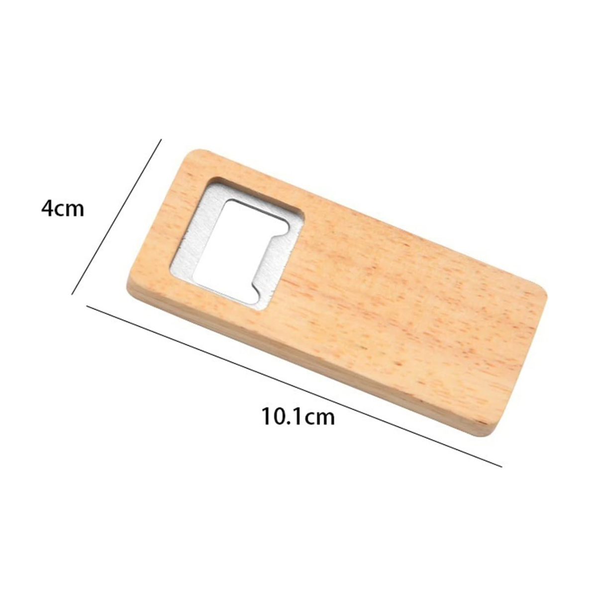 Eco-Friendly Wooden Bottle Opener for Beverages 3