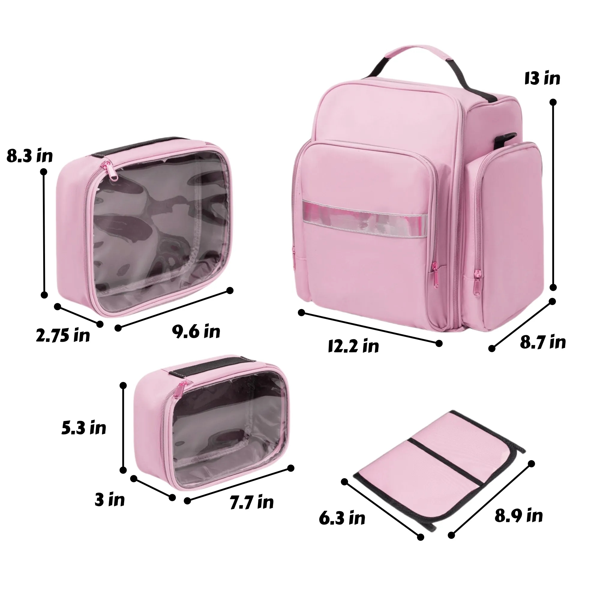 Large Cosmetic Organizer Box Makeup Case 3