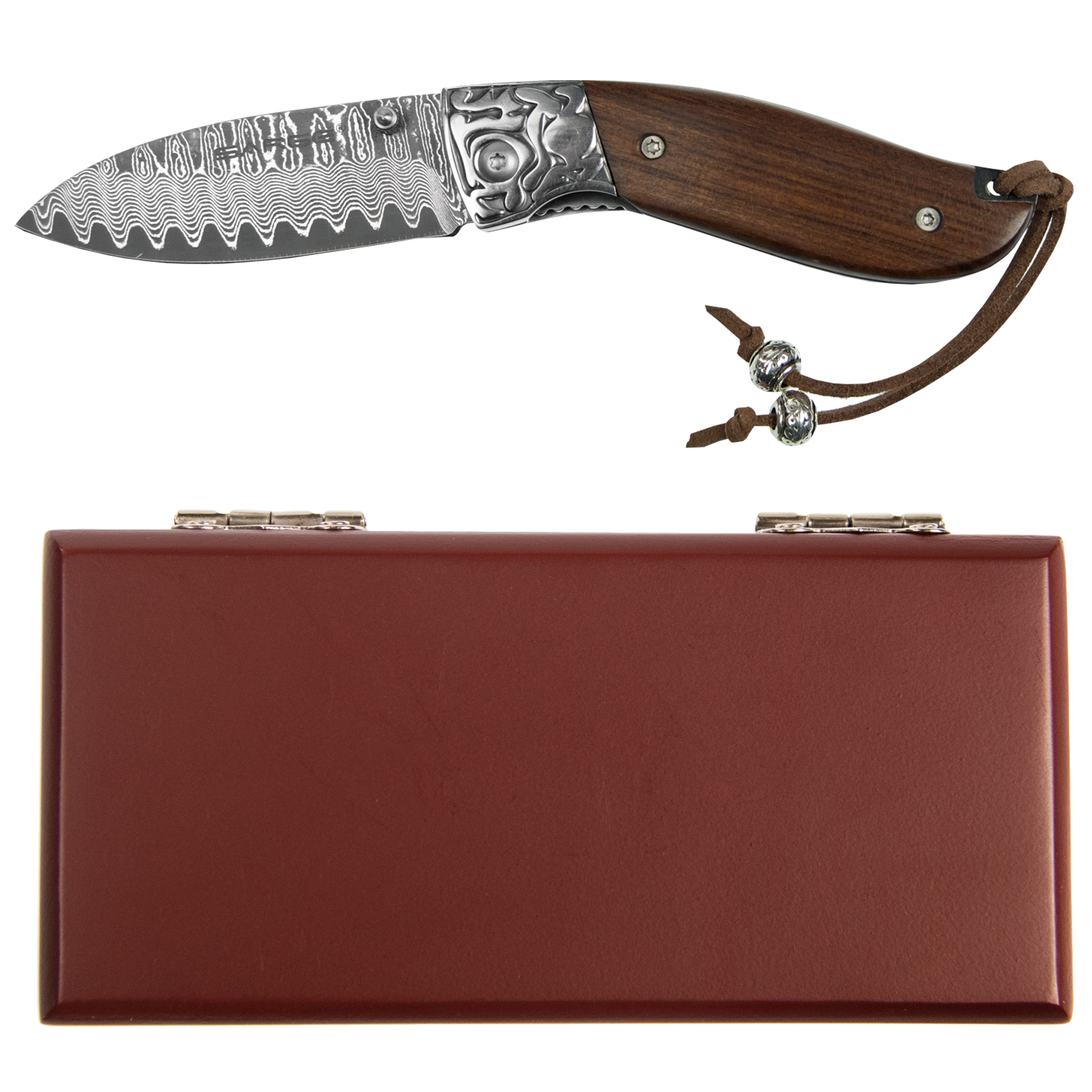Fox - Decorative Damascus Folder 1