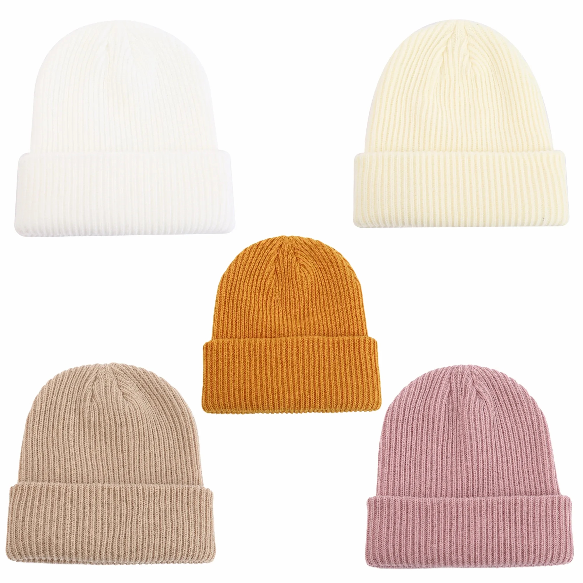 Winter Knitted Beanie, Warm, Various Colors 1