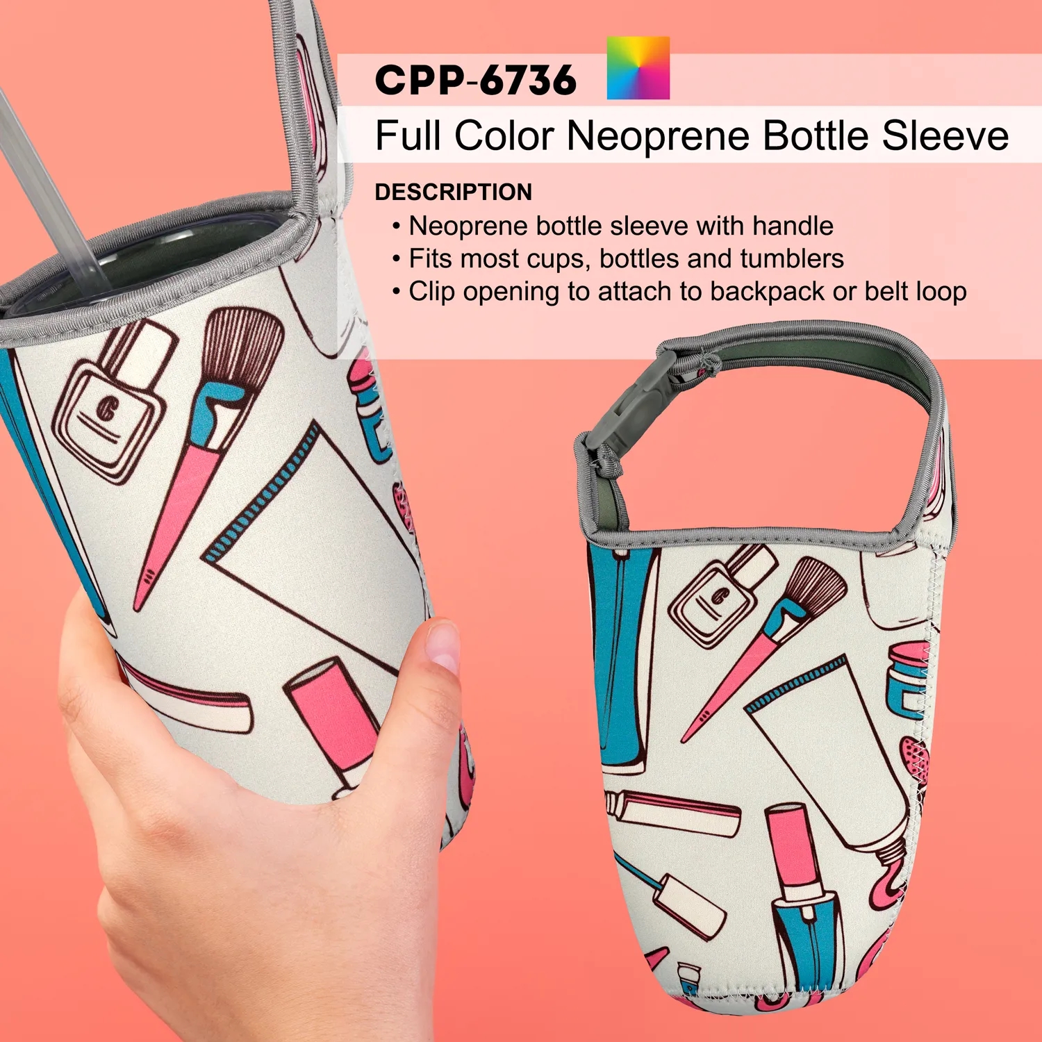 FULL COLOR NEOPRENE BOTTLE SLEEVE 6