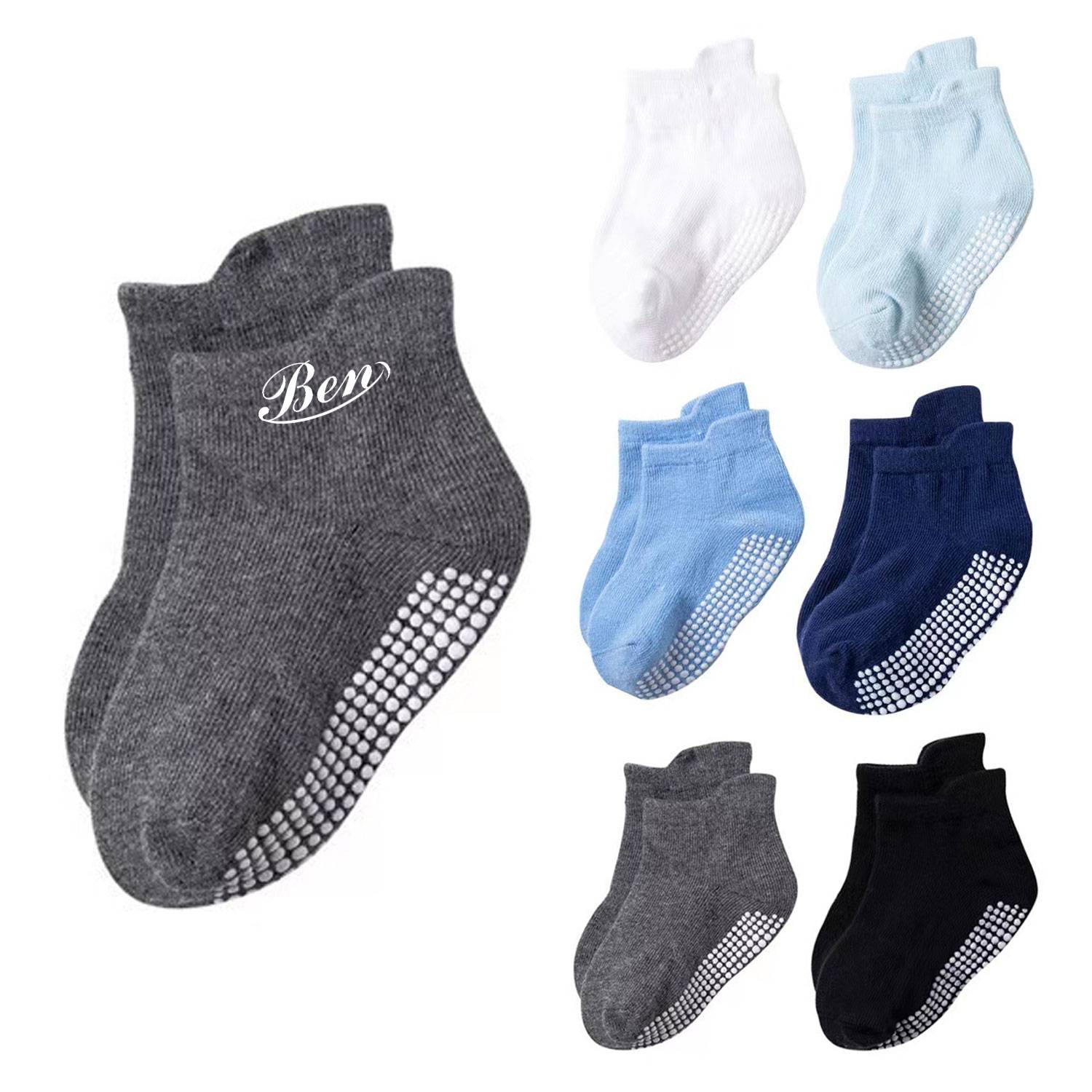 Children's anti-slip boat socks