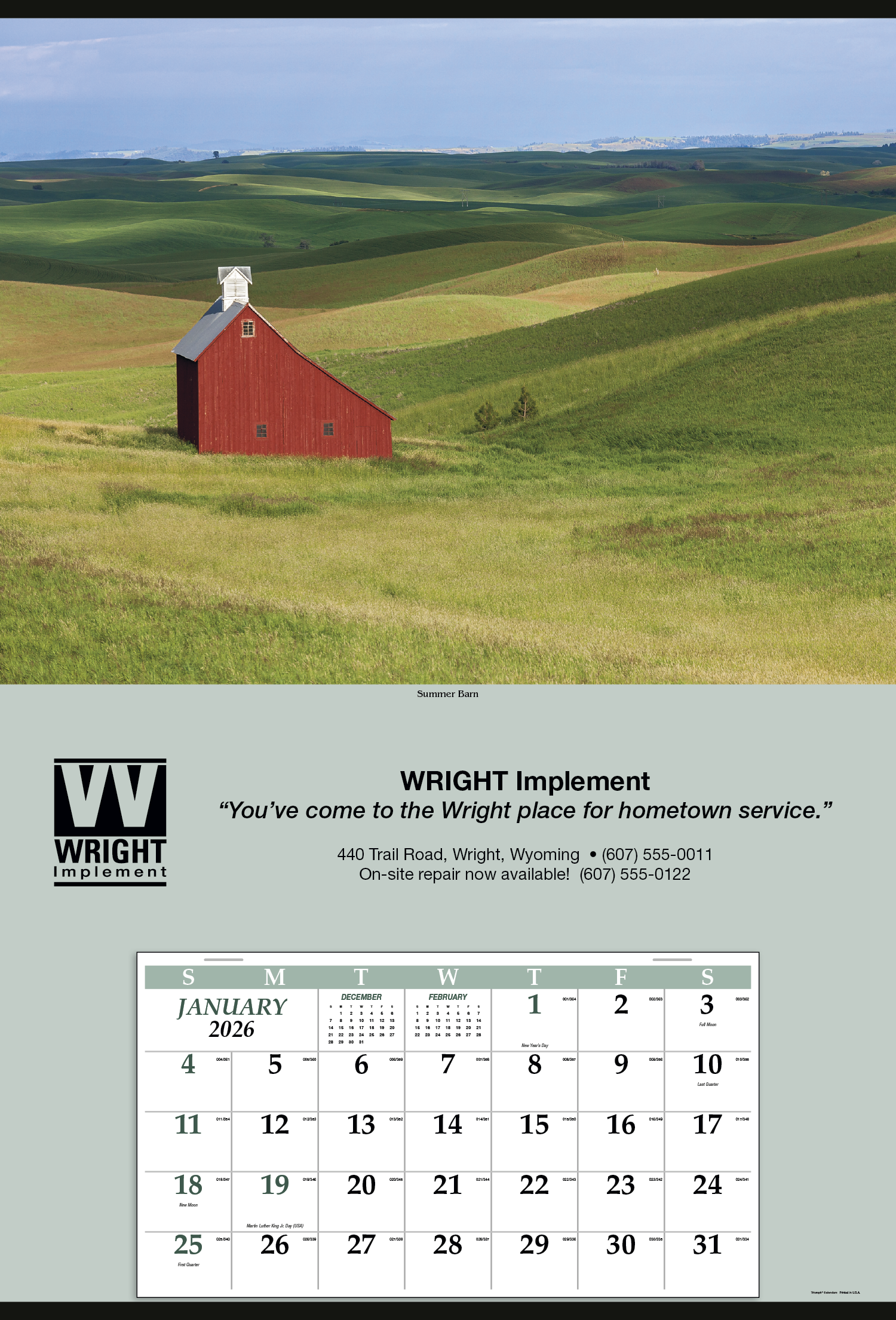 Triumph® Calendars Jumbo Hanger (12-Month) Calendar 45