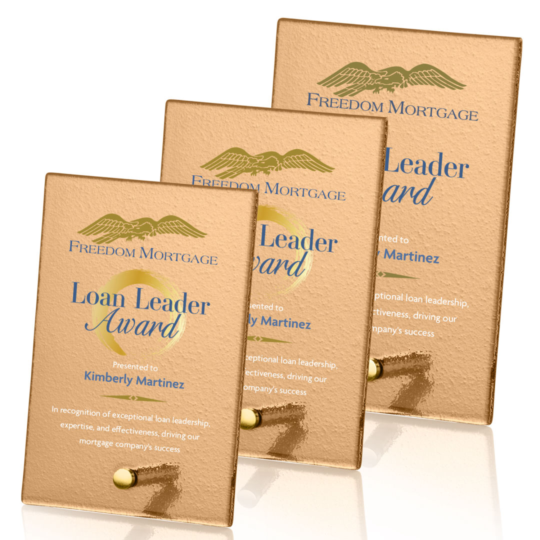 Atchison Russet Rectangle VividPrint™ Award - Gold