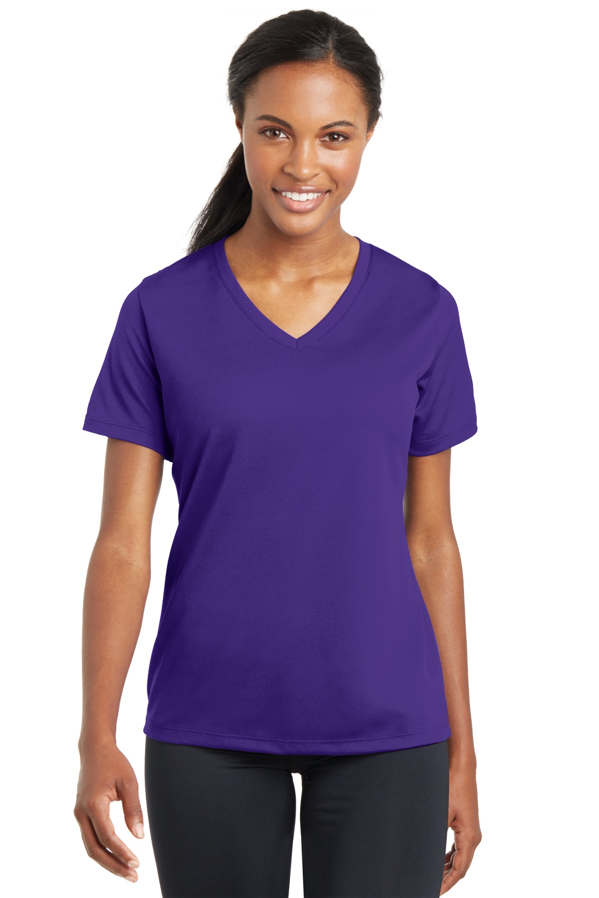 Sport-Tek Women's PosiCharge RacerMesh V-Neck Tee. LST340 82