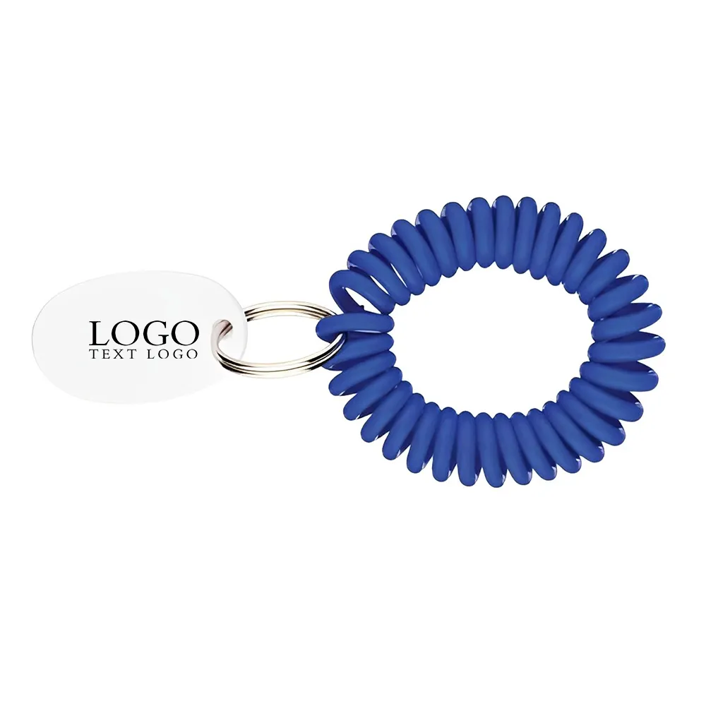 Custom EVA Bracelet Wrist Coil With Tag Keyring, custom athletic wear with logo imprint 6