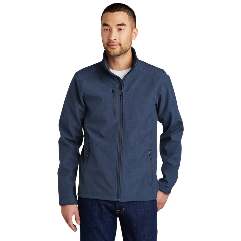 Eddie Bauer(R) Shaded Crosshatch Soft Shell Jacket, custom jacket with logo imprint 2
