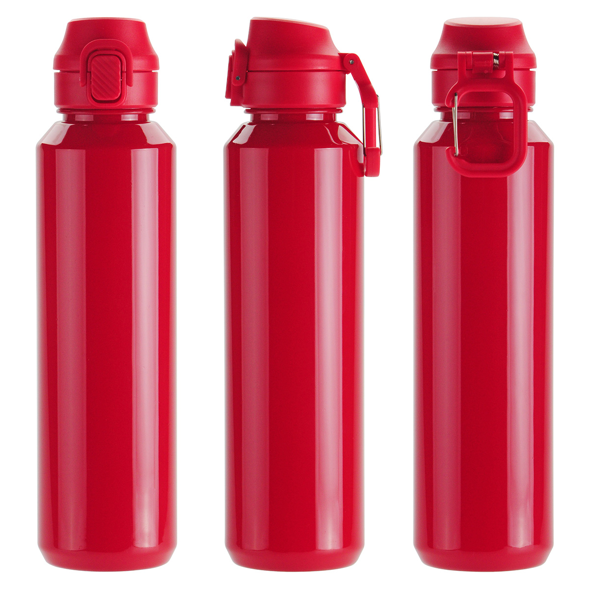 Switchback 27 oz RPET Bottle with Snap-Top Lid & Carabiner 21