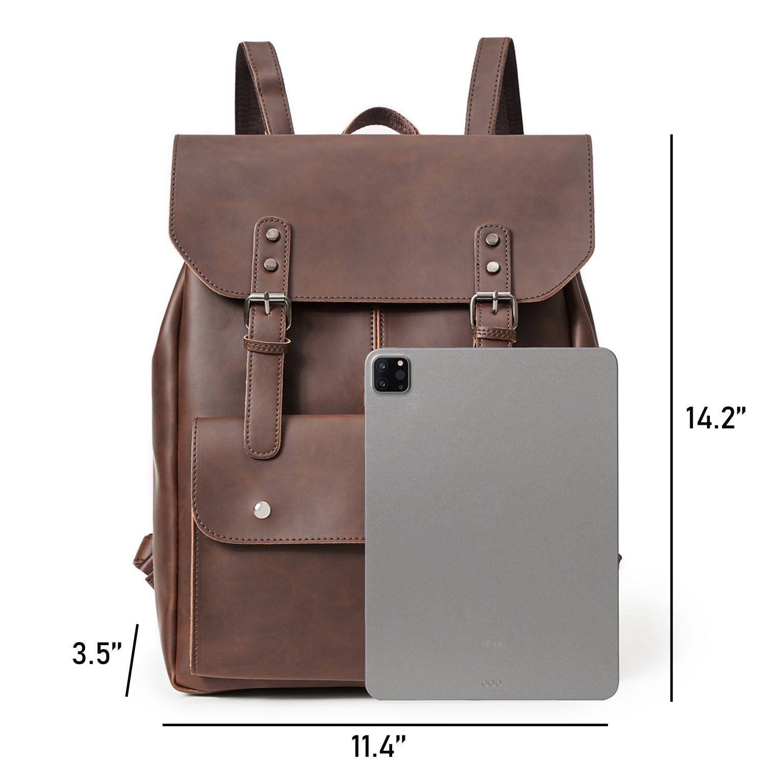 PU Leather Crossbody Backpack Shoulder Bag 3