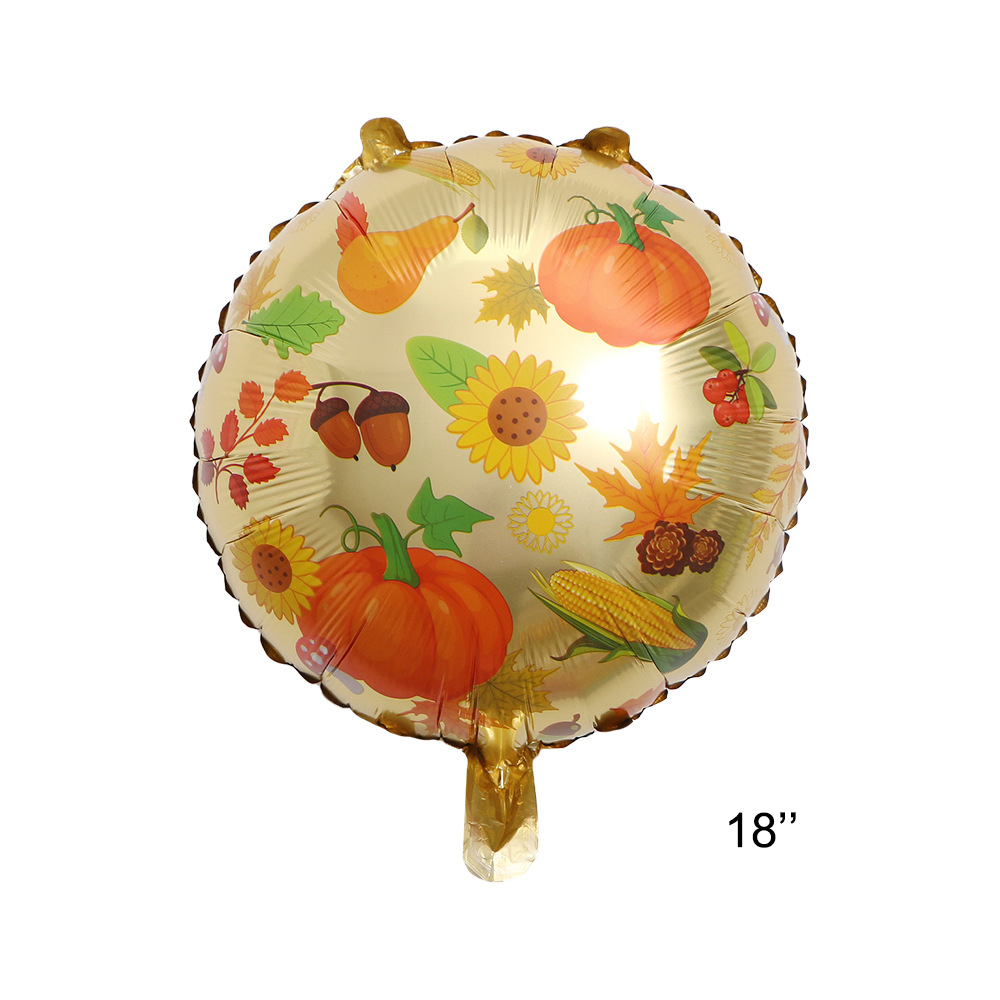 18'' Thanksgiving Day Maple Leaf Mylar Balloon 5