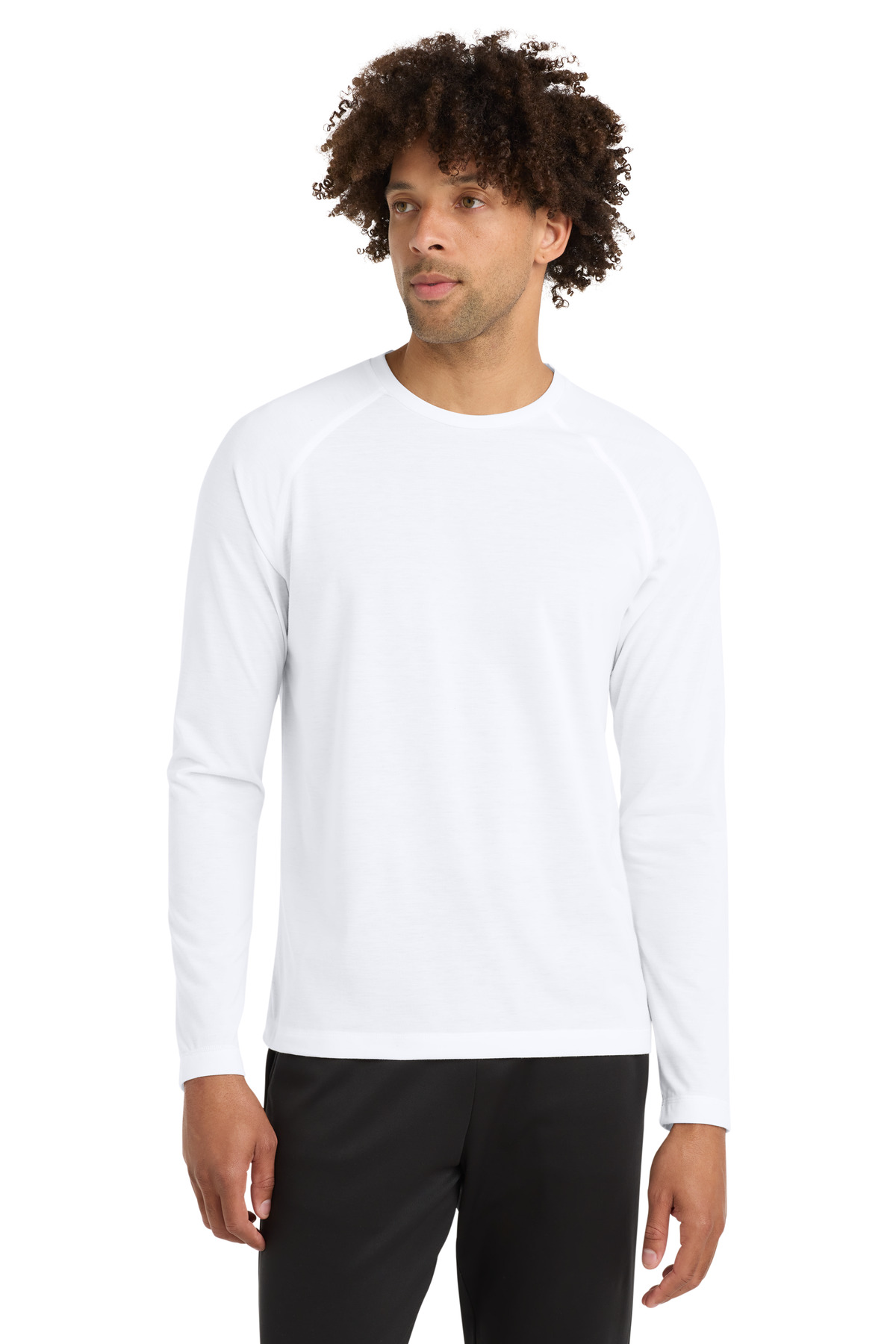 Sport-Tek PosiCharge Long Sleeve Tri-Blend Wicking Raglan Tee ST400LS 83
