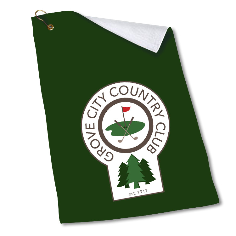 16 in. x 27 in. Microfiber Golf Towel (Dye Sub Logo) 1