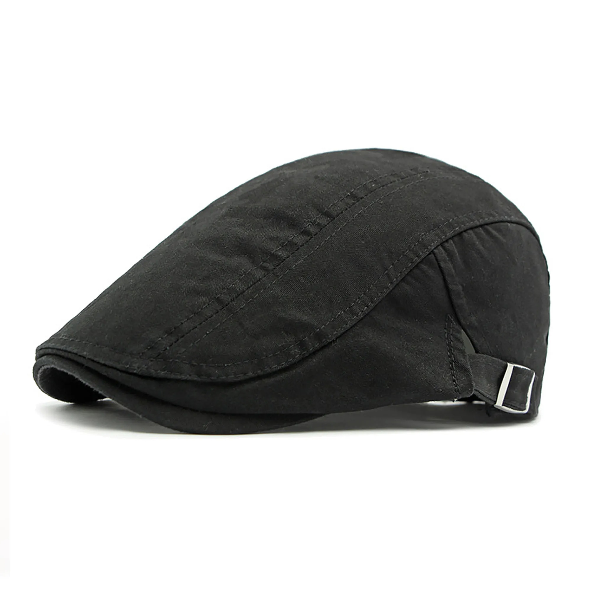 Adjustable Men's Flat Cotton Cap 9