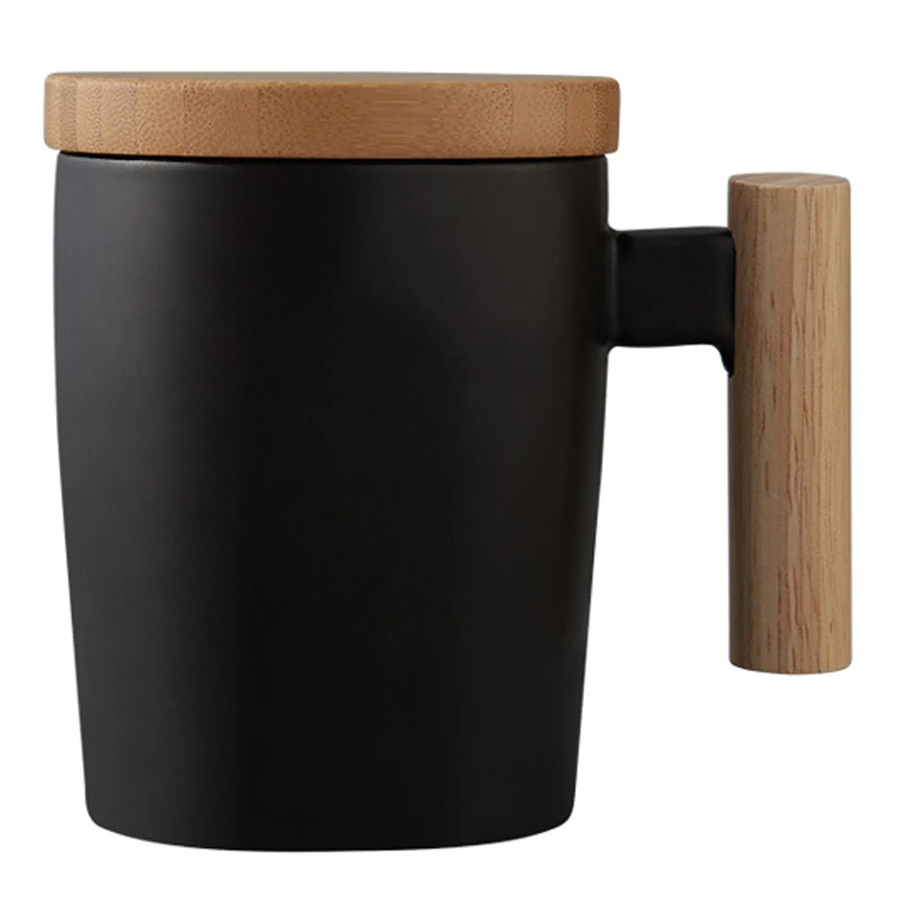 13.5Oz Coffee Mug W/ Wooden Handle 2