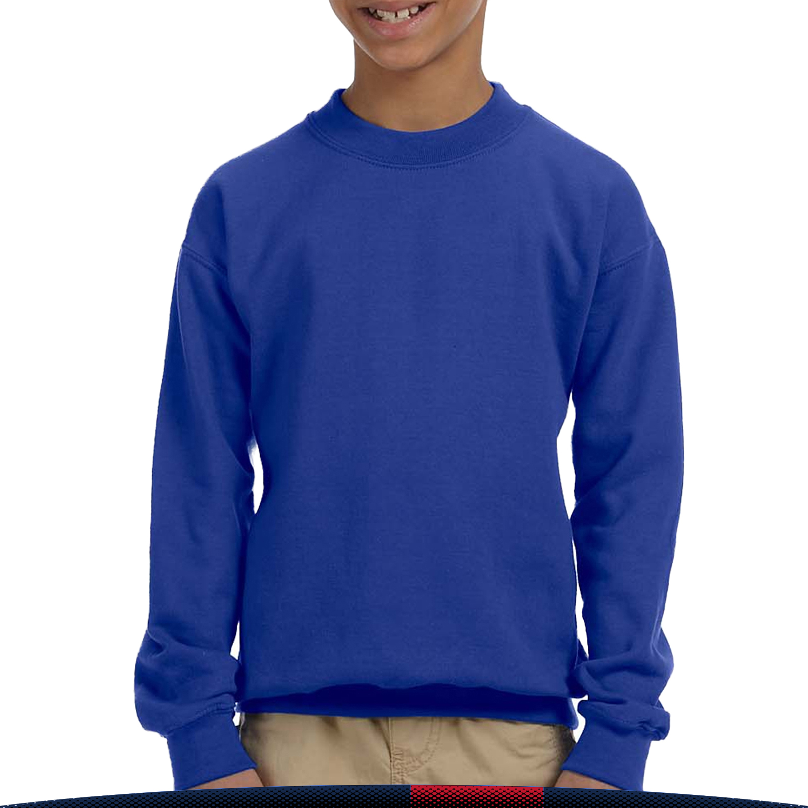 Gildan® Youth Cotton Crewneck Sweatshirts 1