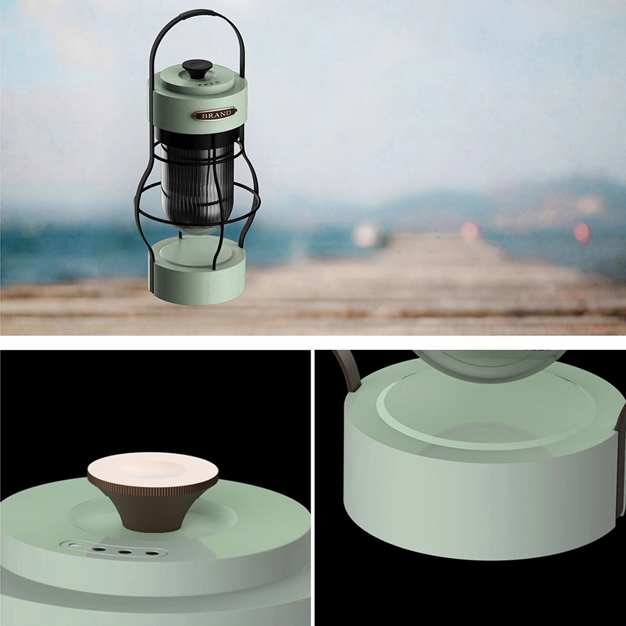Retro Outdoor Camping Light & Picnic Lantern with Power Bank 15