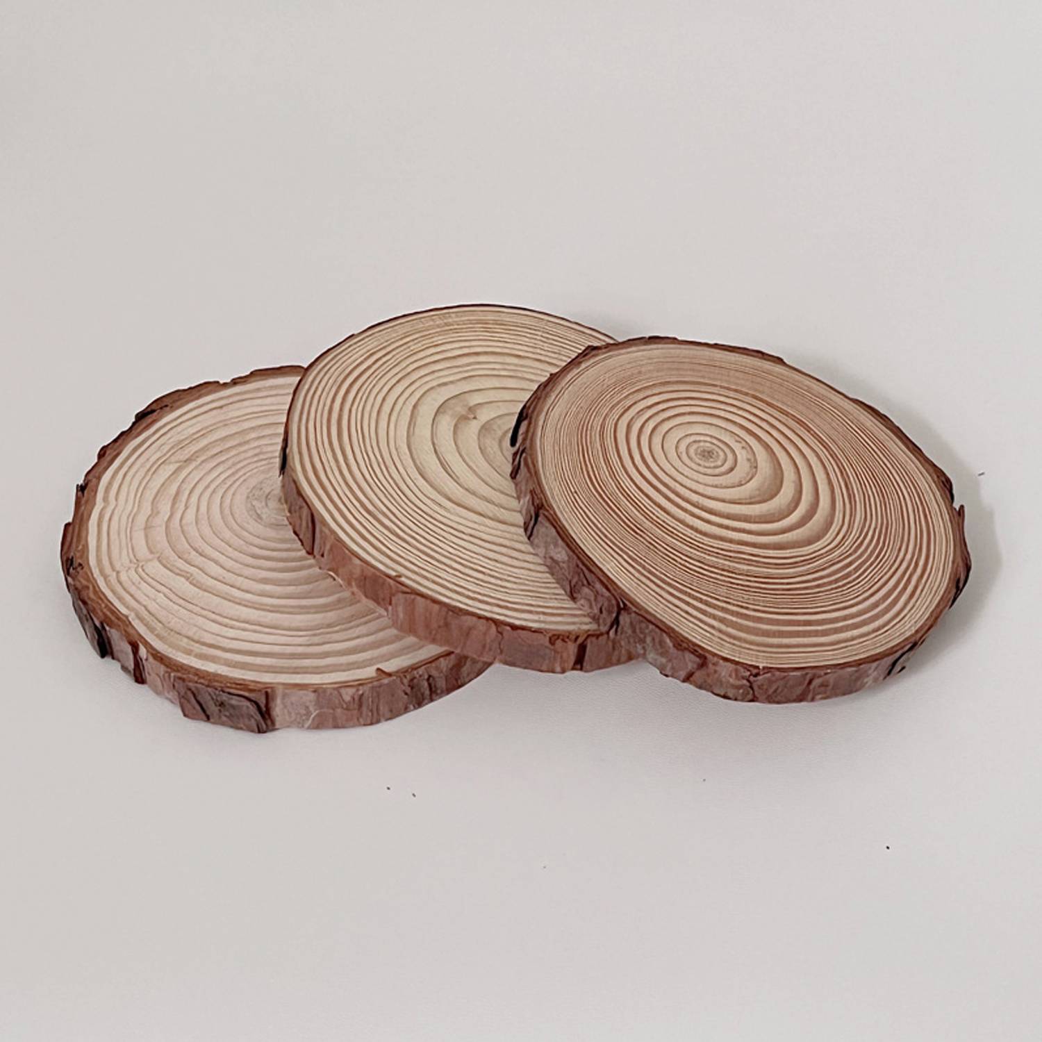 Natural Pine Wood Coasters for Household Kitchen 4