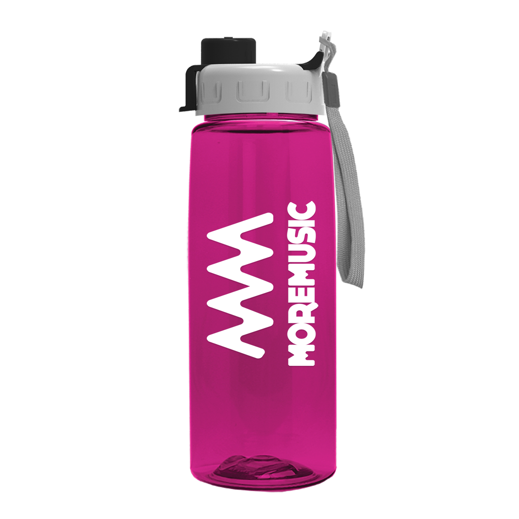 The Flair - 26 oz. Transparent Tritan Bottle with Quick Snap 7