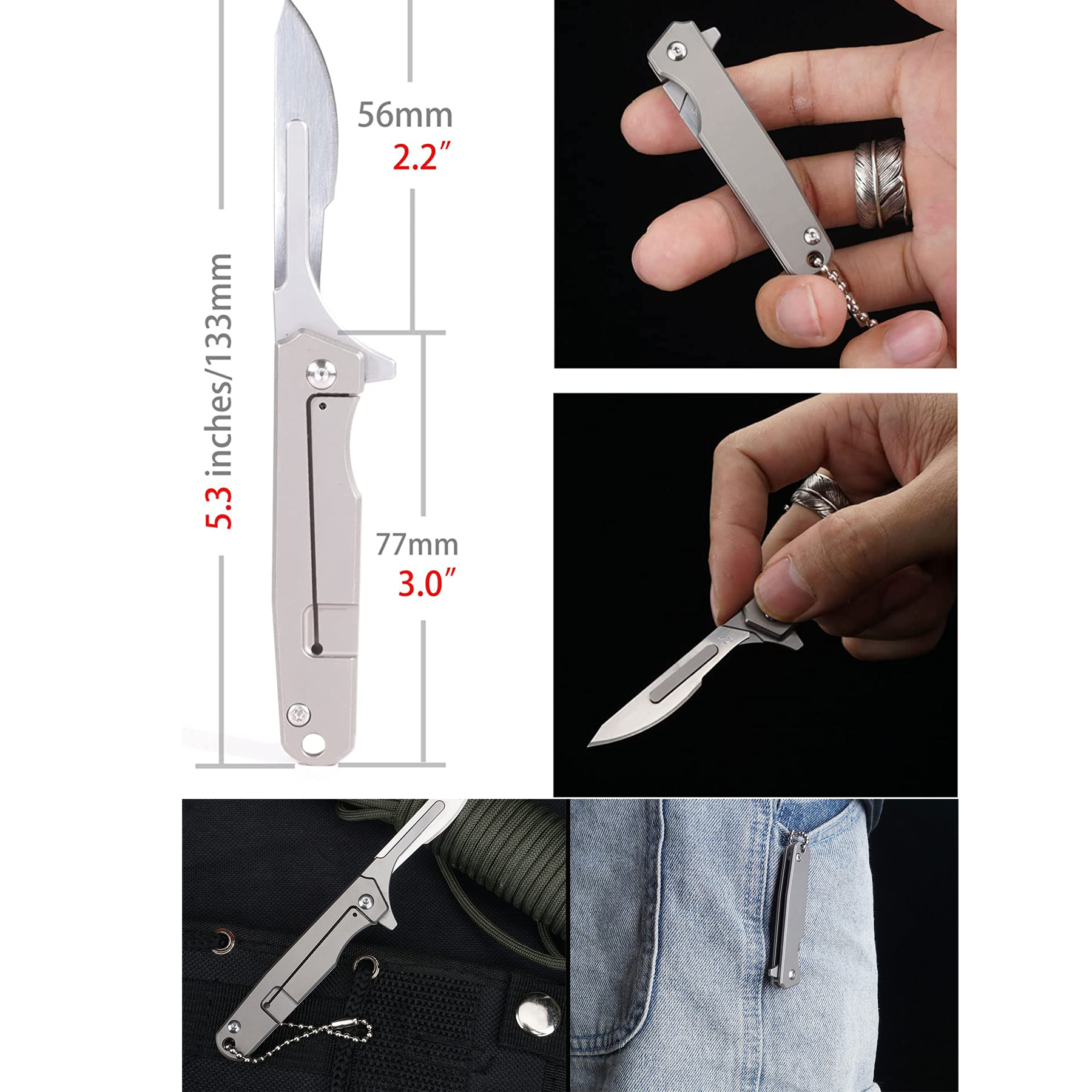Mini Folding Pocket Scalpel Knife